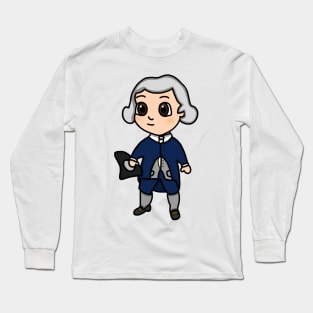 Chibi Joseph Warren (Large Print) Long Sleeve T-Shirt